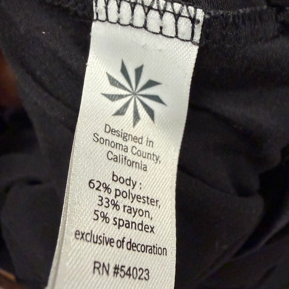 ATHLETA Topanga V-Neck Dress Black Size Small - Picture 9 of 9